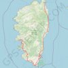 Itinéraire Ajaccio - Bastia par le sud, distance, dénivelé, altitude, carte, profil, trace GPS