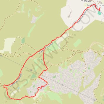 Itinéraire Balade sur le plateau de Saint Barnabé, distance, dénivelé, altitude, carte, profil, trace GPS