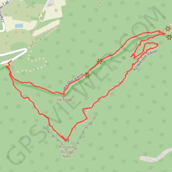 Itinéraire Le Cap Noir, distance, dénivelé, altitude, carte, profil, trace GPS