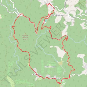 Itinéraire Tanneron les mimosas, distance, dénivelé, altitude, carte, profil, trace GPS