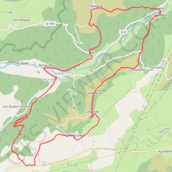 Itinéraire La Vallée de la Sianne - Molompize, distance, dénivelé, altitude, carte, profil, trace GPS