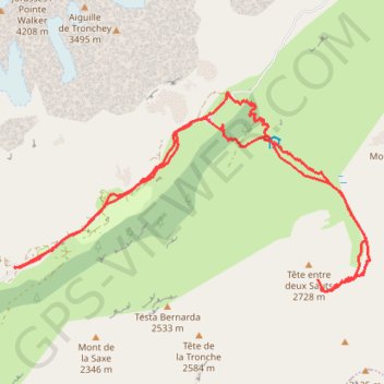 Itinéraire Tête entre Deux Sauts, distance, dénivelé, altitude, carte, profil, trace GPS