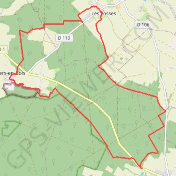 Itinéraire La ronde des moines en forêt de Chizé, distance, dénivelé, altitude, carte, profil, trace GPS