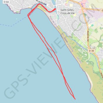 Itinéraire SailFreeGps_2022-07-08_12-50-56, distance, dénivelé, altitude, carte, profil, trace GPS