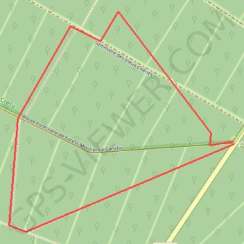 Itinéraire Promenades en forêt de Crécy, distance, dénivelé, altitude, carte, profil, trace GPS
