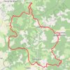 Itinéraire Entre Biron et Gavaudun, distance, dénivelé, altitude, carte, profil, trace GPS