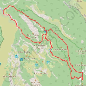 Itinéraire Canalisation Augustave, distance, dénivelé, altitude, carte, profil, trace GPS