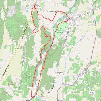Itinéraire Chamaret, distance, dénivelé, altitude, carte, profil, trace GPS