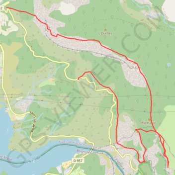 Itinéraire Crêtes de l'Ourbès, distance, dénivelé, altitude, carte, profil, trace GPS