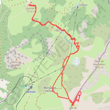 Itinéraire Gais Alpins, distance, dénivelé, altitude, carte, profil, trace GPS