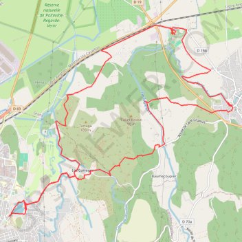 Itinéraire Miramas - Grans GR, distance, dénivelé, altitude, carte, profil, trace GPS