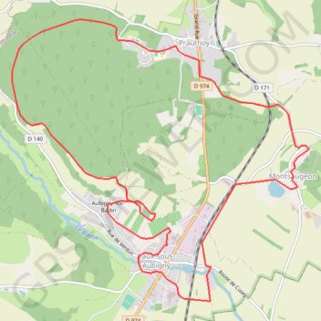 Itinéraire Boucle depuis Prauthoy - Le Montsaugeonnais, distance, dénivelé, altitude, carte, profil, trace GPS