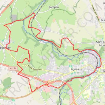 Itinéraire 1 - 20 Kms VTT agnelaise_2026, distance, dénivelé, altitude, carte, profil, trace GPS