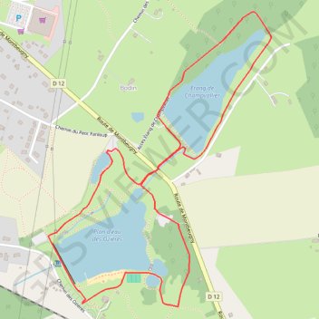 Itinéraire Base de Loisirs des Ozières, distance, dénivelé, altitude, carte, profil, trace GPS
