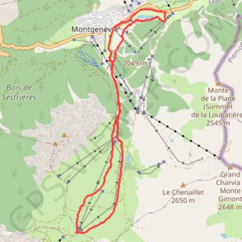 Itinéraire Gondrans (Sommet des Anges), distance, dénivelé, altitude, carte, profil, trace GPS
