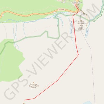 Itinéraire Col de Laurichard, distance, dénivelé, altitude, carte, profil, trace GPS