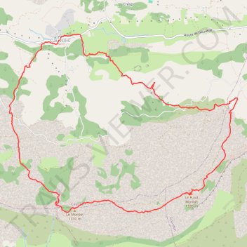 Itinéraire 2026 04 03 - Caussols haut Montet sams, distance, dénivelé, altitude, carte, profil, trace GPS