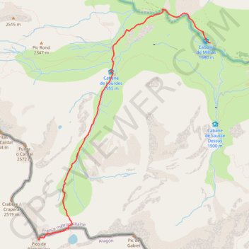 Itinéraire Pic de la bernatoire, distance, dénivelé, altitude, carte, profil, trace GPS