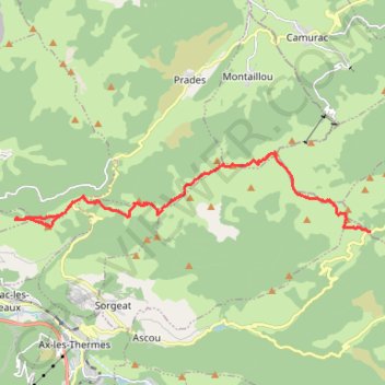 Itinéraire Roc de Quercourt - Pic de Serembarre - Du Col de Chioula au Col du Pradel, distance, dénivelé, altitude, carte, profil, trace GPS