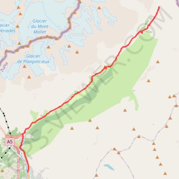 Itinéraire NewTrack, distance, dénivelé, altitude, carte, profil, trace GPS
