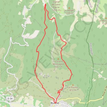 Itinéraire Lubéron, distance, dénivelé, altitude, carte, profil, trace GPS