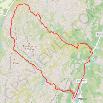 Itinéraire Penameda - Parc national de Peneda-Gerês, distance, dénivelé, altitude, carte, profil, trace GPS