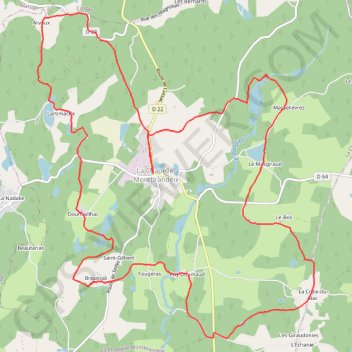 Itinéraire Le tour de la chapelle-montbrandeix, distance, dénivelé, altitude, carte, profil, trace GPS