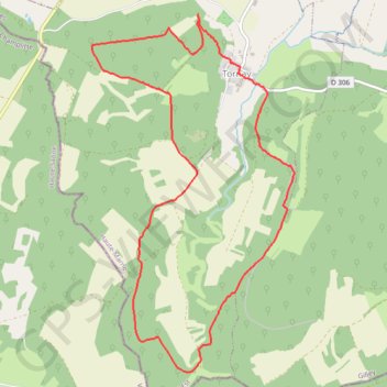 Itinéraire TORNAY "LA BUXERAIE", distance, dénivelé, altitude, carte, profil, trace GPS