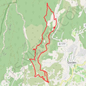 Itinéraire Gordes - Les Borries - Moulin Huile, distance, dénivelé, altitude, carte, profil, trace GPS