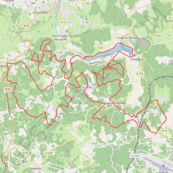 Itinéraire Lac du Causse, distance, dénivelé, altitude, carte, profil, trace GPS