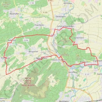 Itinéraire Boucle chapelle, distance, dénivelé, altitude, carte, profil, trace GPS