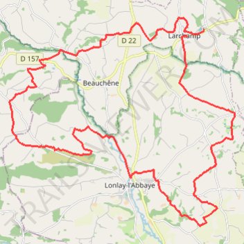 Itinéraire 1 - rando_35, distance, dénivelé, altitude, carte, profil, trace GPS