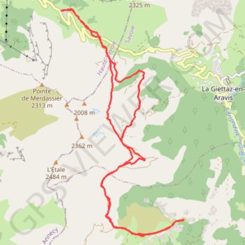 Itinéraire Chalet du Curé et Croix Cartier, distance, dénivelé, altitude, carte, profil, trace GPS