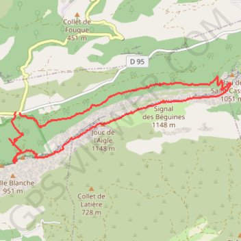 Itinéraire Sainte Baume - La crête des Béguines, distance, dénivelé, altitude, carte, profil, trace GPS