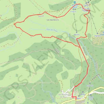 Itinéraire Col croix fry, distance, dénivelé, altitude, carte, profil, trace GPS