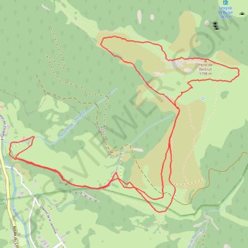 Itinéraire Pène de Bédout, distance, dénivelé, altitude, carte, profil, trace GPS