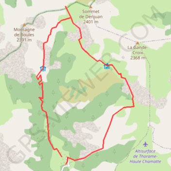 Itinéraire Les boules la valette, distance, dénivelé, altitude, carte, profil, trace GPS