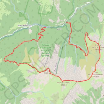 Itinéraire Traversée du Mont Pécloz, distance, dénivelé, altitude, carte, profil, trace GPS