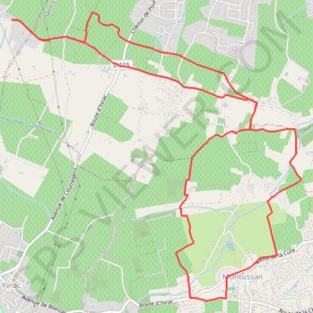 Itinéraire Sainte-Eulalie, distance, dénivelé, altitude, carte, profil, trace GPS