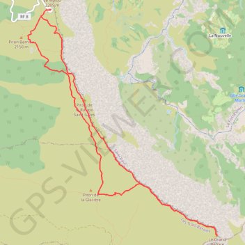 Itinéraire Randonnée du Grand Bénare (Réunion), distance, dénivelé, altitude, carte, profil, trace GPS