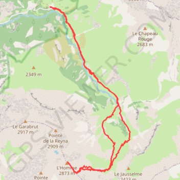 Itinéraire L'Homme, distance, dénivelé, altitude, carte, profil, trace GPS