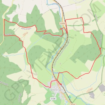 Itinéraire Sortie autour de Voellerdingen, distance, dénivelé, altitude, carte, profil, trace GPS