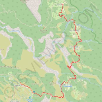Itinéraire Aurère - Grand Place, distance, dénivelé, altitude, carte, profil, trace GPS