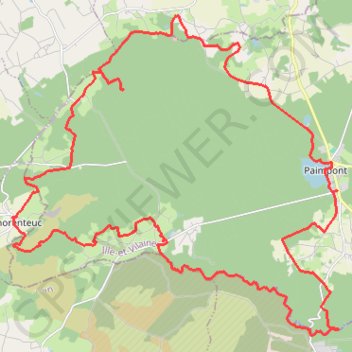 Itinéraire Boucle mystérieuse à Brocéliande — R.BRE004, distance, dénivelé, altitude, carte, profil, trace GPS
