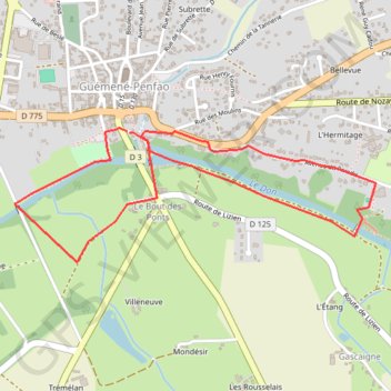 Itinéraire Circuit Ker Aline au Bout du Pont, distance, dénivelé, altitude, carte, profil, trace GPS
