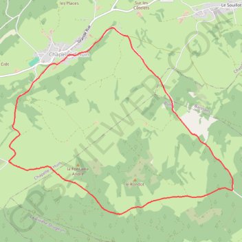 Itinéraire Randonnée à Chapelle d'Huin, distance, dénivelé, altitude, carte, profil, trace GPS