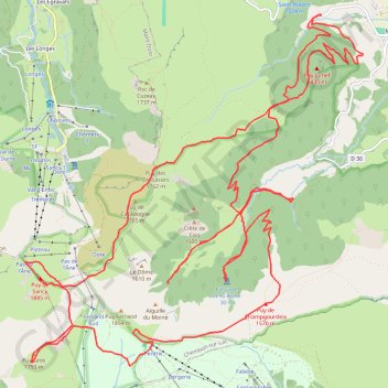 Itinéraire Vallée Chaudefour Crêtes Cascades, distance, dénivelé, altitude, carte, profil, trace GPS