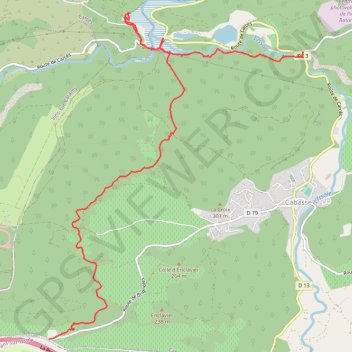 Itinéraire Cabasse, distance, dénivelé, altitude, carte, profil, trace GPS