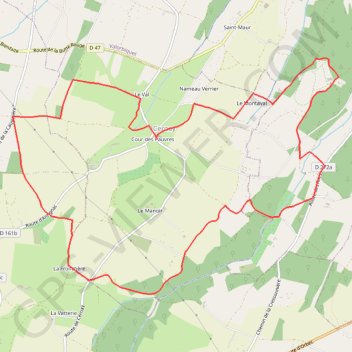 Itinéraire Au sud de Cernay, distance, dénivelé, altitude, carte, profil, trace GPS