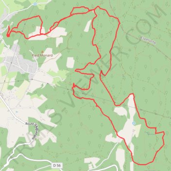 Itinéraire All'en Trail 12k-17634300, distance, dénivelé, altitude, carte, profil, trace GPS